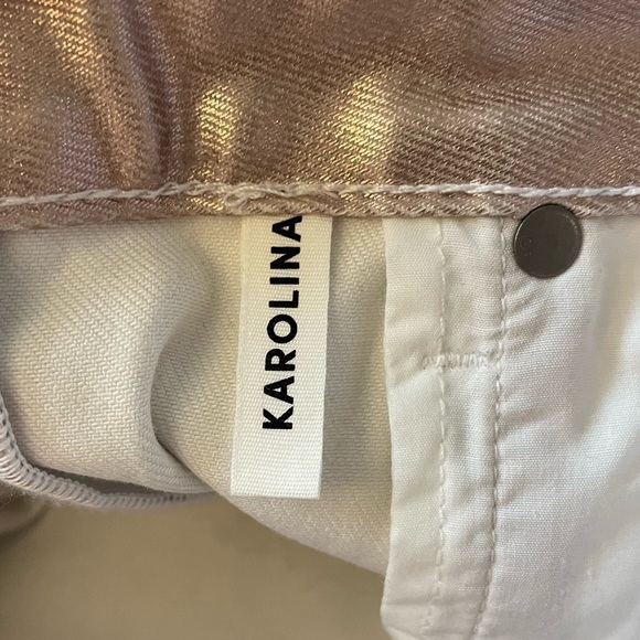 GRLFRND Karolina High-Rise Jeans in Rose Quartz, Size 27 - Picture 8 of 10